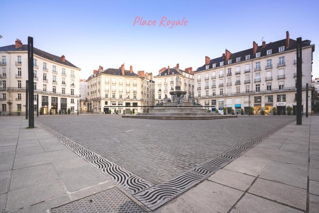 Place Royale — fountain and square, steps from the apartment